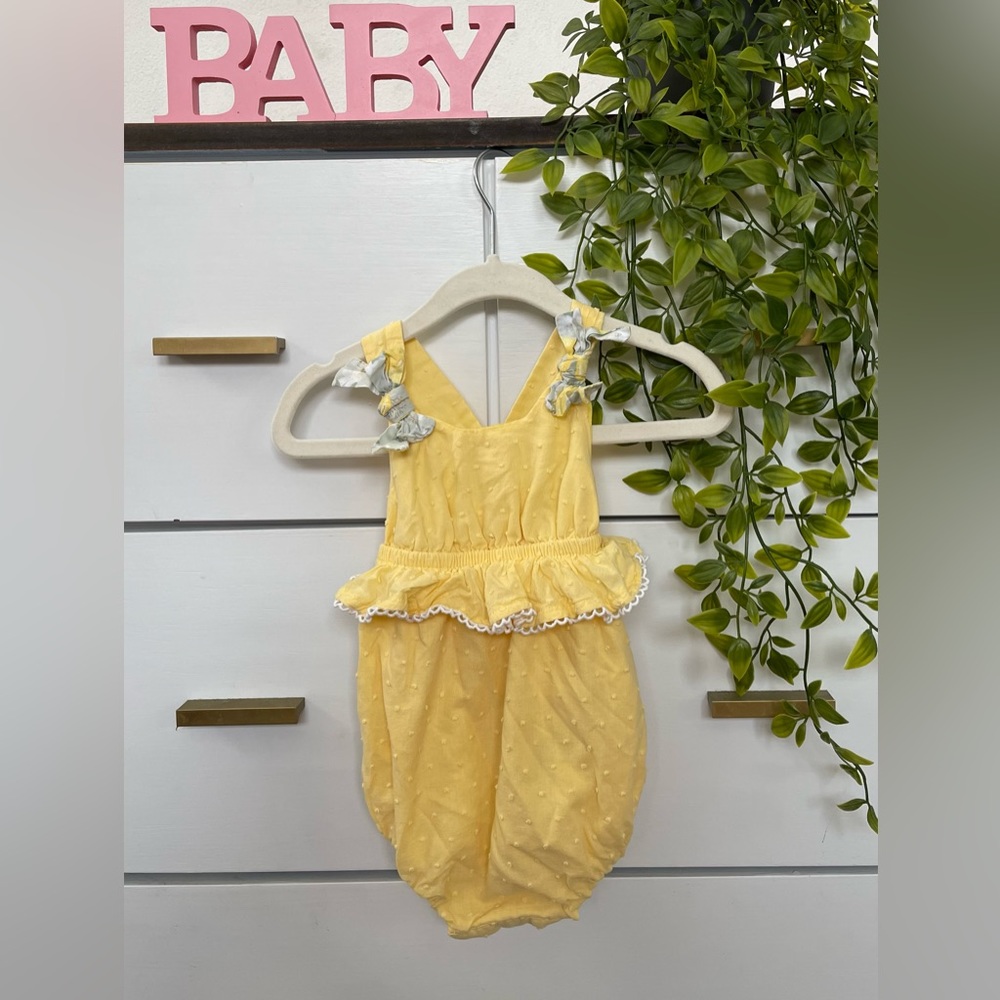 Tommy Bahama Yellow Baby Romper🍋